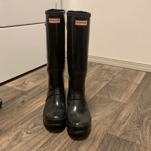 COPY - Hunter Original Back Adjustable Gloss Rain Boots (black)